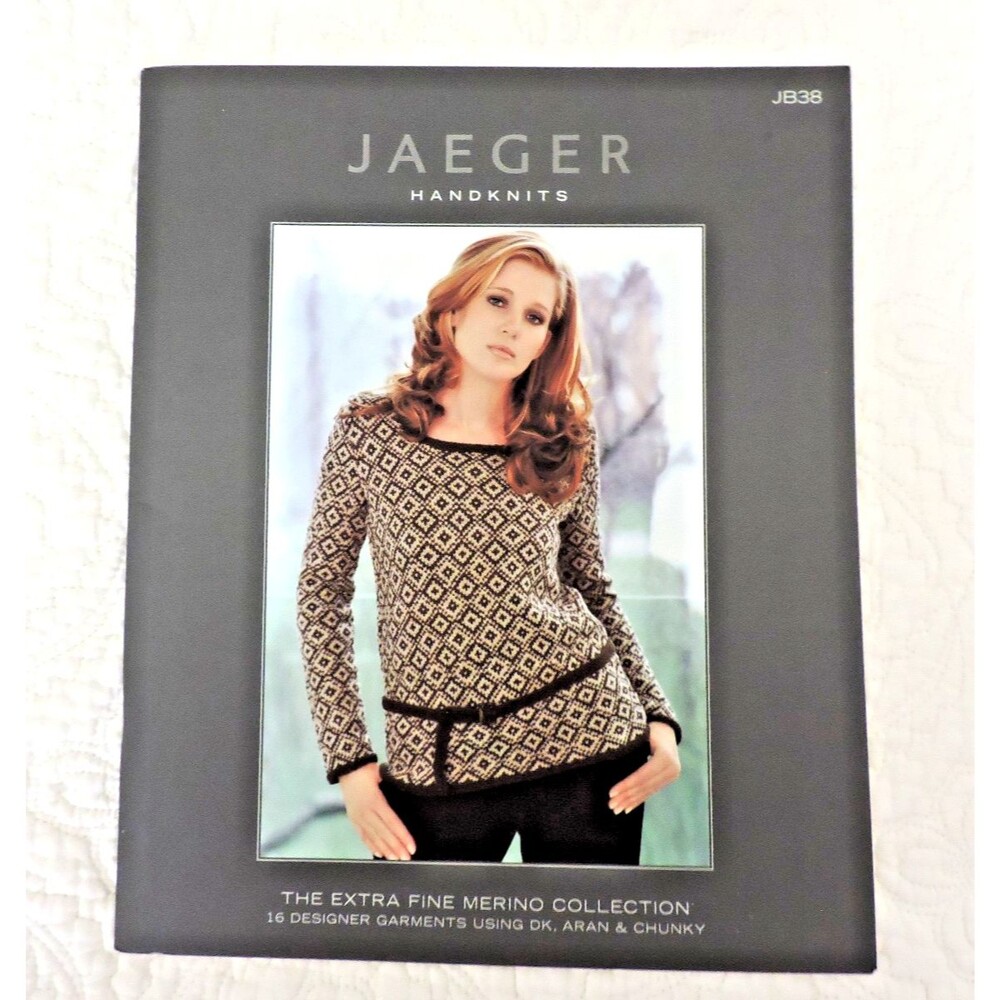 JAEGER Handknits JB38 Extra Fine Merino Collection 16 Garments DK Aran & Chunky